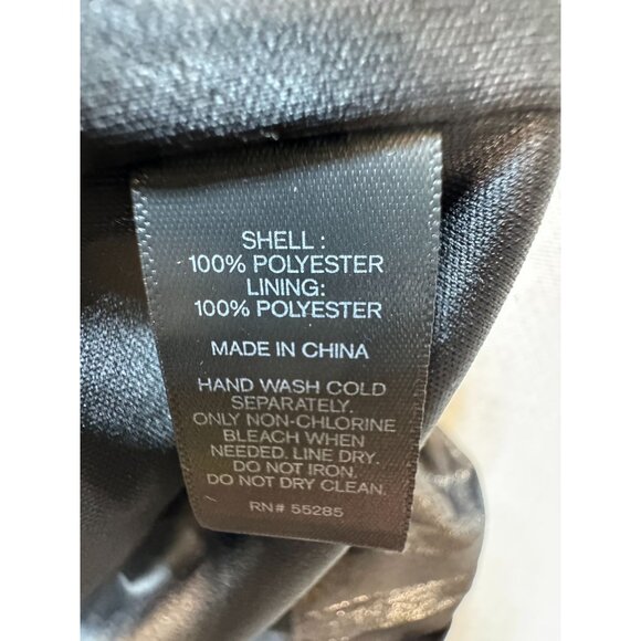 Express Womens Metallic Accordion Cami Tank Top Size XS Black Pleated Chic Party - Picture 3 of 8